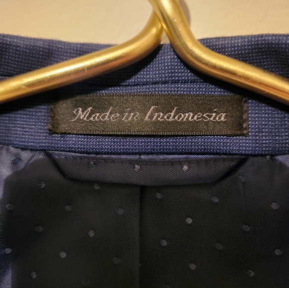 COLLECTION BY MICHAEL STRAHAN NAVY 46R SPORTS COAT 2 BUTTON - Picture 3 of 7